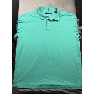 Tommy Bahama Polo Short Sleeved Shirt Mens XL Emfielder Island Zone Green EUC